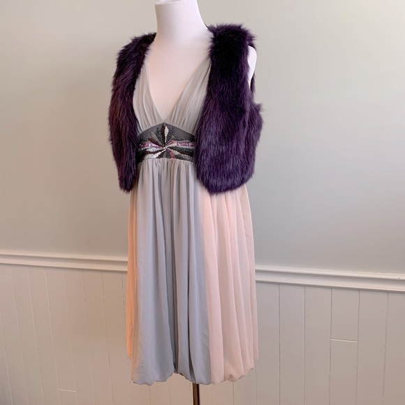 Lovely soft chiffon layered pastel dress - Picture 8 of 8